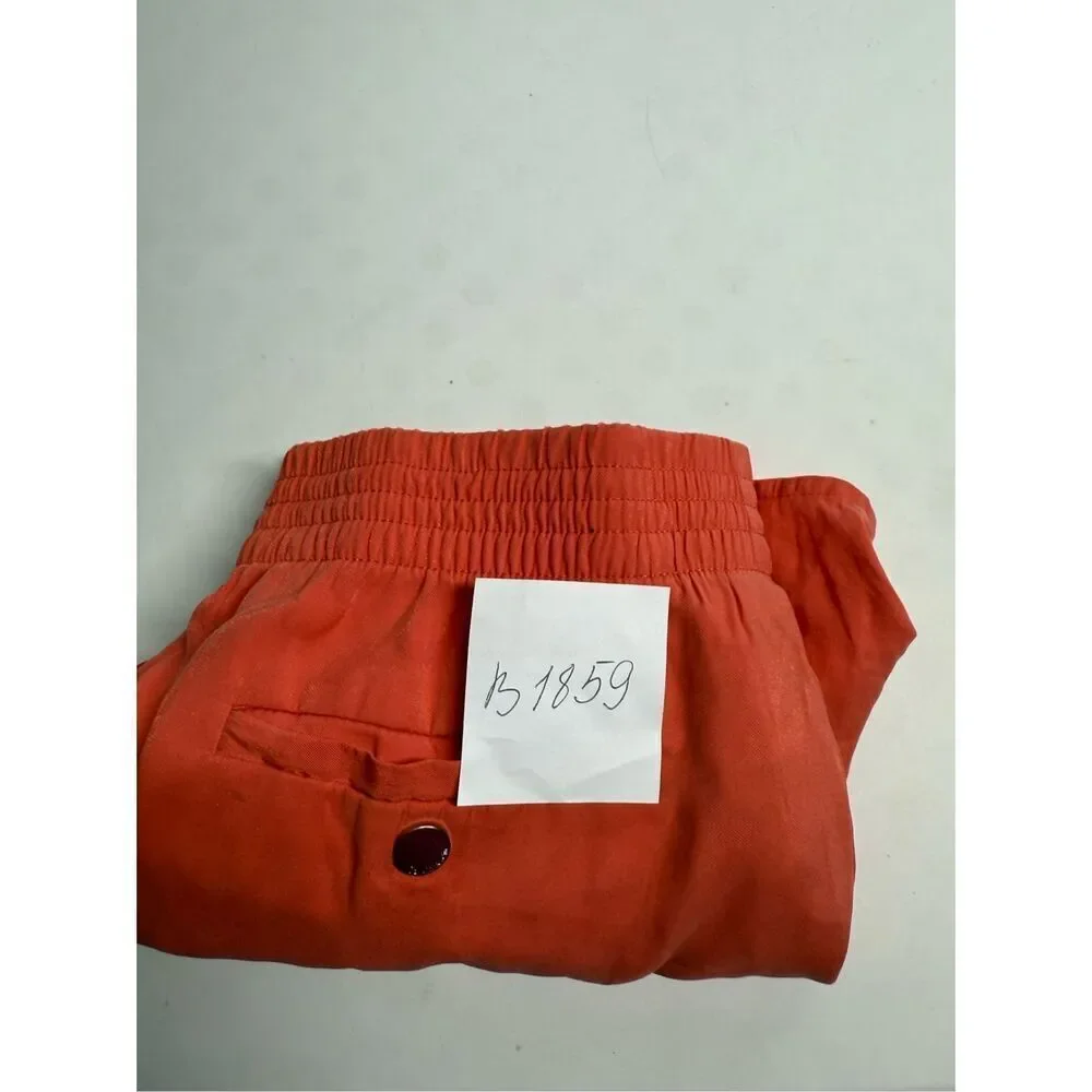 Calvin Klein Shorts Women's Orange Rayon Blend Stretch Waist Casual Shorts XS